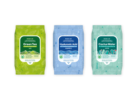 MASKE LAB - MAKEUP REMOVER WIPES (3 in 1) BUNDLE SET - GHC