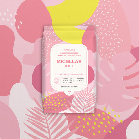 MASKE LAB - Makeup Remover Wipes - Biodegradable - Micellar