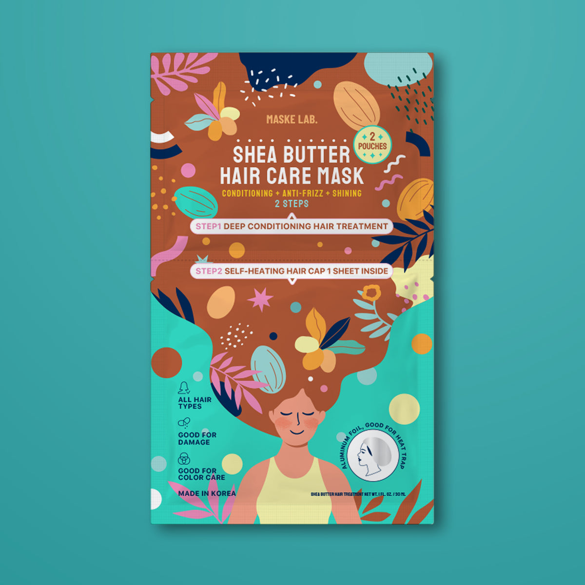 MASKE LAB - HAIR MASK PACK -  SHEA BUTTER