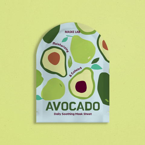 MASKE LAB FACIAL MASK PACK - Single Sheet - AVOCADO
