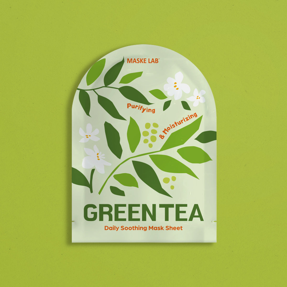 MASKE LAB FACIAL MASK PACK - Single Sheet - GREEN TEA
