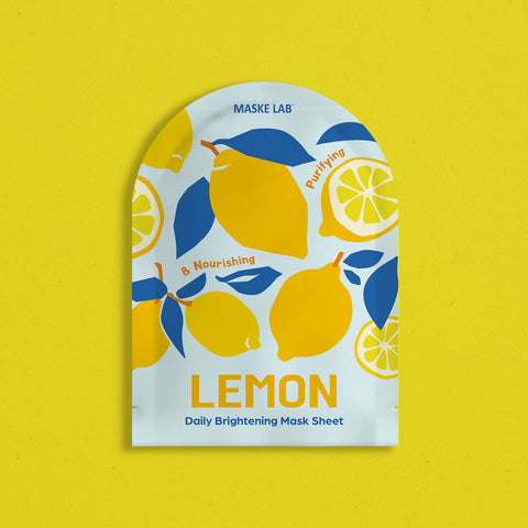 MASKE LAB FACIAL MASK PACK - Single Sheet - LEMON