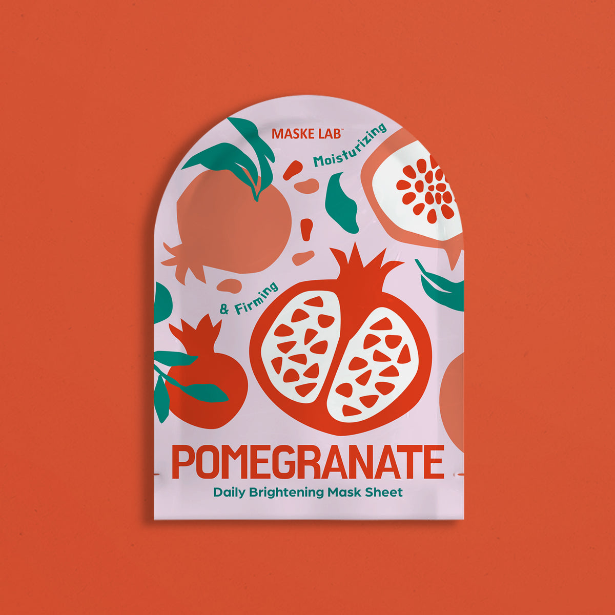 MASKE LAB FACIAL MASK PACK - Single Sheet - POMEGRANATE