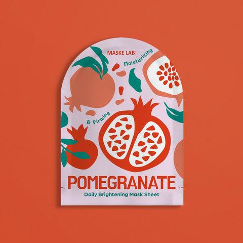 MASKE LAB FACIAL MASK PACK - Single Sheet - POMEGRANATE